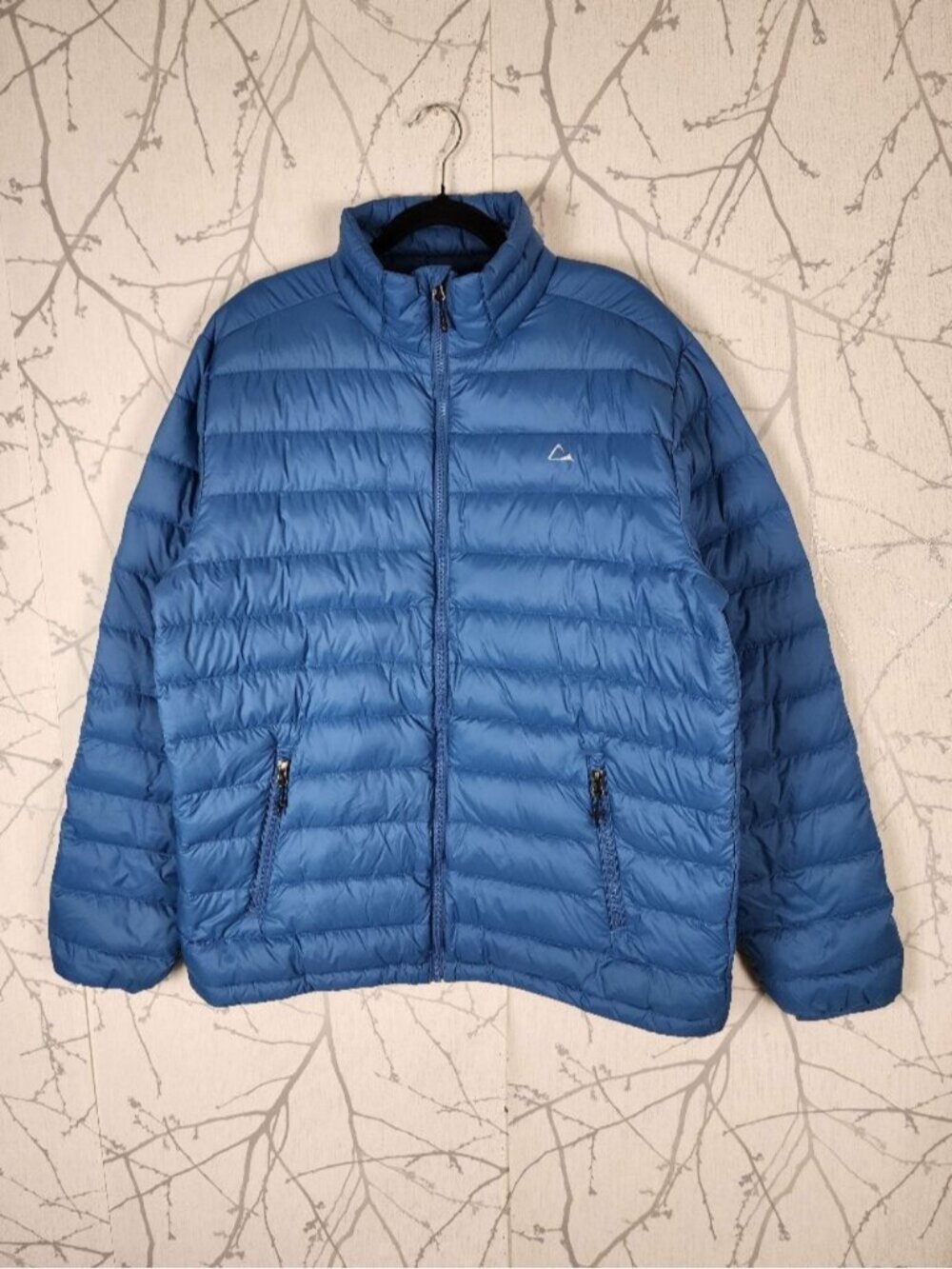 Paradox Blue Duck Down Filled Full Zip Puffer Jacket